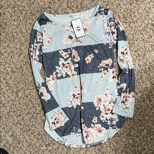 Floral Long Sleeve Women's Top